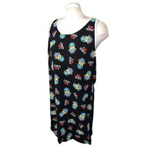 Despicable Me 3 Minions Pajama Sleep Lounge Dress Sz 2XL-3XL Womens With "I Love